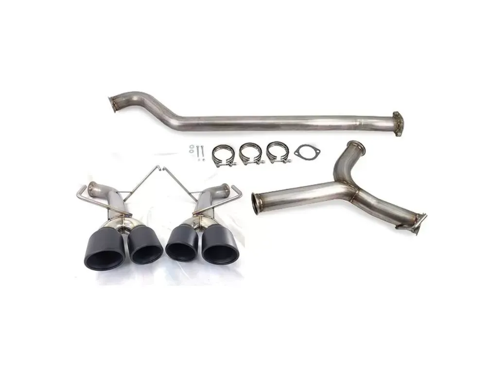 ETS Catback Exhaust System w/ Muffled Muffler & Black Stealth Tips Subaru WRX | STI 2015-2021 - 200-30-EXH-028
