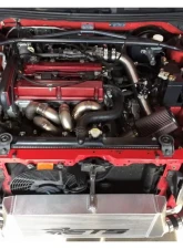 ETS 3" Short Route Upper Intercooler Piping Kit w/ 2.75" Throttle Body & Stock BOV w/ Recirculation Coupler Mitsubishi Evo 8 | 9 2003-2006                                     - 100-20-ICP-254 - Image 2