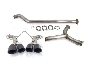 ETS Stainless Steel Catback Exhaust System Subaru Extreme Muffler w/ Polished Tips WRX 2022+
