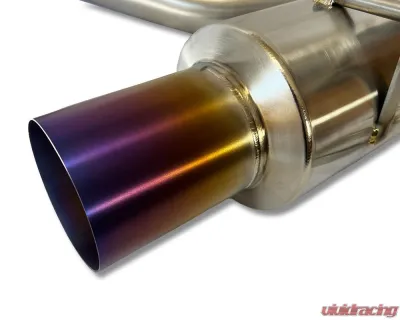 ETS Single Exit Titanium Catback System w/ Burned Tip Subaru WRX 2022+ - 200-60-EXH-075