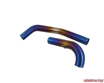 Extreme Turbo Systems Burned Titanium Turbo Upper Piping Kit Mitsubishi Evolution X 2008-2016 - 100-10-ICP-104