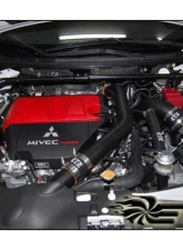 Extreme Turbo Systems Wrinkle Black Turbo Upper Piping Kit Mitsubishi Evolution X 2008-2016                                     - 100-10-ICP-110 - Image 2