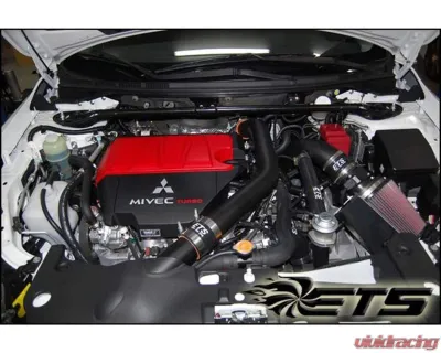 Extreme Turbo Systems Wrinkle Black Turbo Upper Piping Kit Mitsubishi Evolution X 2008-2016 - 100-10-ICP-110