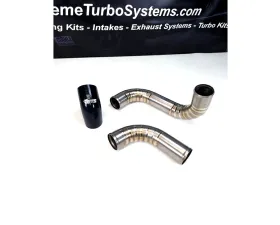 Extreme Turbo Systems Brushed Titanium Rotated Intercooler Piping Conversion Kit Subaru STI 2008-2014