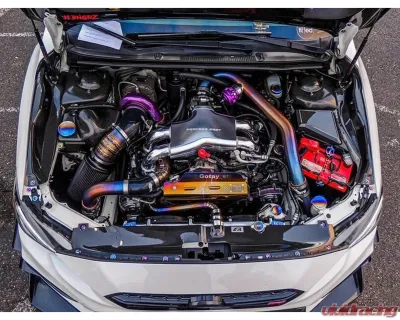 Extreme Turbo System Burned Titanium Stock Intake Manifold HKS BOV Rotated Piping Kit Subaru STI 2015+ - 200-30-ICP-053