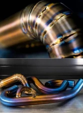 Extreme Turbo System Burned Titanium Stock Intake Manifold HKS BOV Rotated Piping Kit Subaru STI 2015+                                     - 200-30-ICP-053 - Image 3