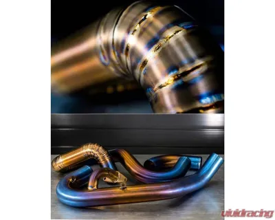 Extreme Turbo System Burned Titanium Stock Intake Manifold HKS BOV Rotated Piping Kit Subaru STI 2015+ - 200-30-ICP-053