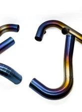 Extreme Turbo System Burned Titanium Stock Intake Manifold HKS BOV Rotated Piping Kit Subaru STI 2015+                                     - 200-30-ICP-053 - Image 4