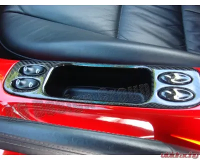 DB Carbon 2x Blind Switch Ashtray Cladding Porsche 986 Boxster 1997-2004 - 096-0002