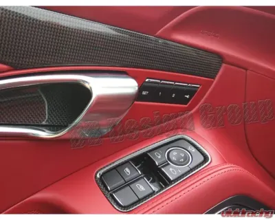 DB Carbon Window Switch Unit w/Side mirror Control Drivers Side Porsche 981 Boxster | Boxster S 2012-2016 - 1144-0002