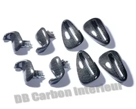 DB Carbon 4x Complete Seat release Handles w/Frames Porsche 987 Boxster | Boxster S 2004-2009