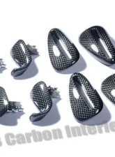 DB Carbon 4x Complete Seat release Handles w/Frames Porsche 987 Cayman | Cayman S 2005-2009                                     - 132CAY-0002 - Image 2