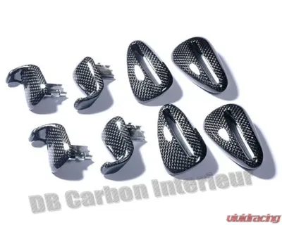 DB Carbon 4x Complete Seat release Handles w/Frames Porsche 987 Cayman | Cayman S 2005-2009 - 132CAY-0002