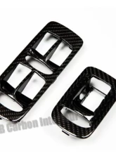 DB Carbon Boundary For Window Central Locking Switch Front R+L Porsche 955 Cayenne Turbo | Turbo S 2003-2007                                     - 269CTU-0002 - Image 2