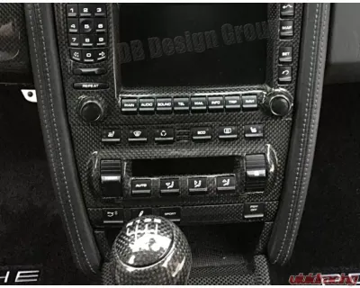 DB Carbon Climate Control Front Panel w/o Heated Seats Porsche 997 GT3 2006-2009 - 399G3-0002