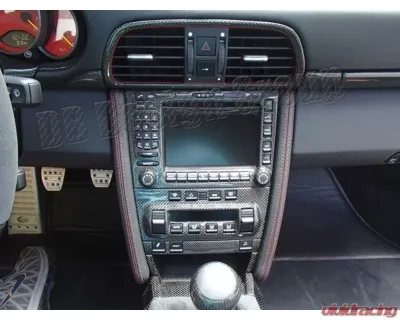 DB Carbon Switch Lining 3 Switches Version Porsche 987 Cayman | Cayman S 2005-2009 - 401CAY-0002