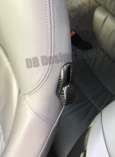 DB Carbon 4x Seat Release Handles Complete w/Frames Porsche 996 Carrera 1998-2005                                     - 045CA-0001 - Image 4