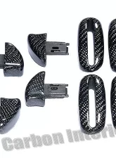 DB Carbon 4x Seat Release Handles Complete w/Frames Porsche 996 Targa 2002-2005                                     - 045TA-0002 - Image 4