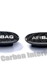 DB Carbon Airbag Emblem Door Panel R + L Porsche 996 Carrera 1998-2005                                     - 095CA-0002 - Image 3
