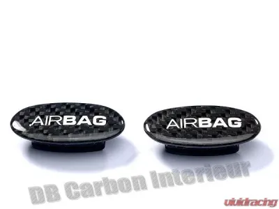 DB Carbon Airbag Emblem Door Panel R + L Porsche 996 Carrera 1998-2005 - 095CA-0002