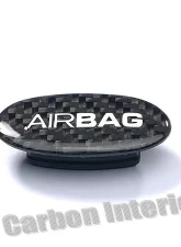 DB Carbon Airbag Emblem Door Panel R + L Porsche 996 Carrera 1998-2005                                     - 095CA-0002 - Image 2