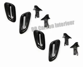 DB Carbon 4x Seat Release Handles Complete w/Frames Porsche 991 Carrera/S/4/4S/GTS 2012-2015