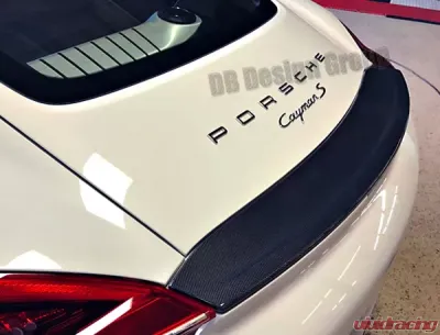 DB Carbon Rear Spoiler Porsche 981 Cayman | Cayman S | Cayman GTS 2014-2016 - 1135-0001