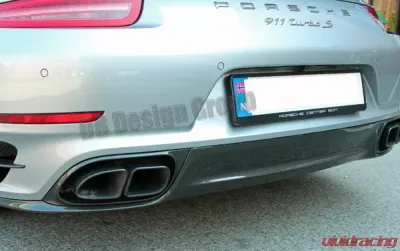 DB Carbon Lower Spoiler Lip Rear Bumper Porsche 991 Turbo | Turbo S 2014-2016 - 1178-0002