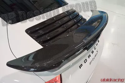DB Carbon Air Inlet Fins Engine Lid Porsche 991 Turbo | Turbo S 2014-2016 - 1289-0002