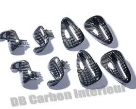 DB Carbon 4x Seat Release Handles Complete w/Frames Porsche 997 GT2 2007-2009