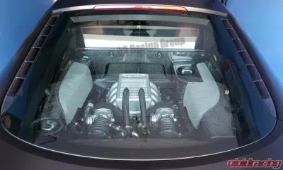 DB Carbon Engine Lid Air Outlet Grills R + L (Only Coupe) Audi R8 42 V8 | V10 | Spyder | GT 2006-2014 - 1364-0001