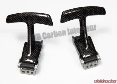 DB Carbon Sport Design Steering Wheel PDK Shift Paddle R + L Porsche 991 Turbo | Turbo S 2014-2016 - 1497TU-0001