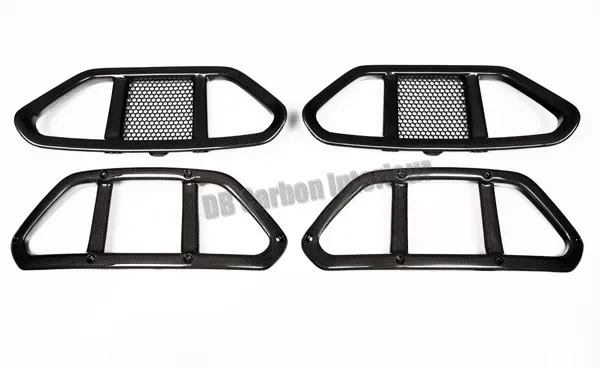 DB Carbon Bucket Seat Belt Trim (4-Piece) Porsche 997.2 Carrera 2009-2011 - 1502CA2a-0002