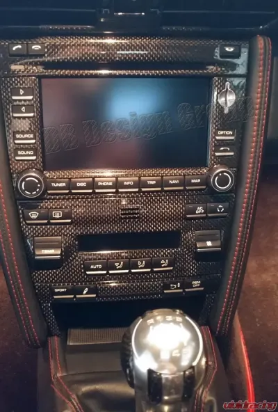 DB Carbon Climate Control Front Panel (w/o Heated Seats) Porsche 997.2 Carrera 2009-2011 - 1507CA2-0001