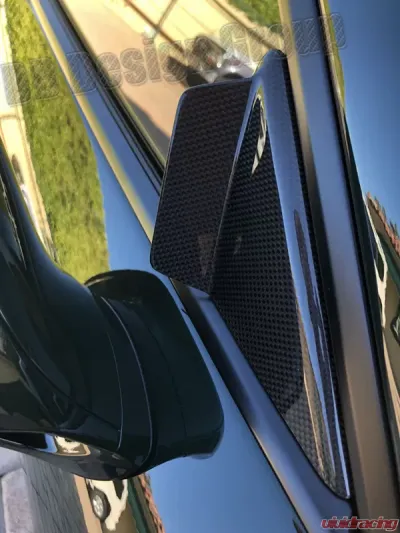 DB Carbon Anti Wind Buffeting Side Mirror Triangles R + L Porsche 991.2 Targa 4 | 4S | GTS 2016-2019 - 1548TA2-0002