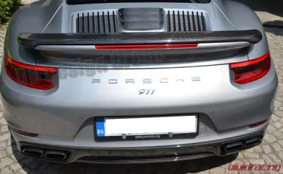 DB Carbon Engine Lid Grill Center Scoop Porsche 991.2 Turbo | Turbo S 2016-2019 - 1552-0001