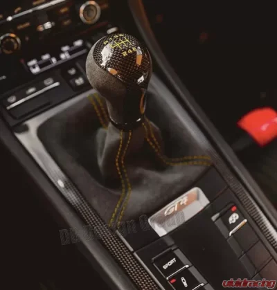 DB Carbon Manual Shift-Knob Alcantara Porsche 991 Carrera/S/4/4S/GTS 2012-2015 - 1621CA-0002