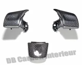 DB Carbon 3x Cover Parts on Sport Steering Wheel Porsche 987.2 Cayman | Cayman S 2009-2012