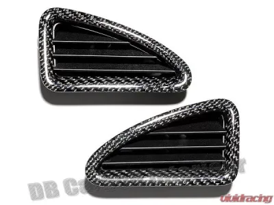 DB Carbon Air Vents on Dashboard R + L Porsche 957 Cayenne Turbo | Cayenne S 2007-2010 - 215C2TU-0002
