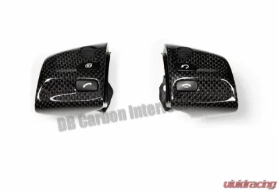 DB Carbon Cover Parts R + L on Multifunction Steering Wheel Manual Transmission Porsche 997 Carrera 2005-2008 - 230CA-0001