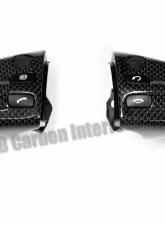 DB Carbon Cover Parts R + L on Multifunction Steering Wheel Manual Transmission Porsche 997 GT2 2007-2009                                     - 230G2-0001 - Image 3