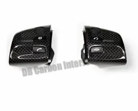 DB Carbon Cover Parts R + L on Multifunction Steering Wheel Manual Transmission Porsche 997 GT3 2007-2009