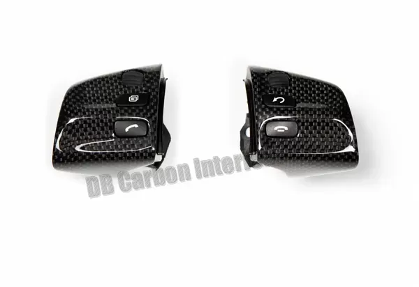 DB Carbon Cover Parts R + L on Multifunction Steering Wheel Manual Transmission Porsche 997 Turbo 2007-2009 - 230TU-0002