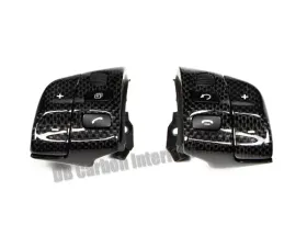 DB Carbon Cover Parts R + L on Multifunction Steering Wheel Tiptronic Porsche 987 Boxster | Boxster S 2004-2009