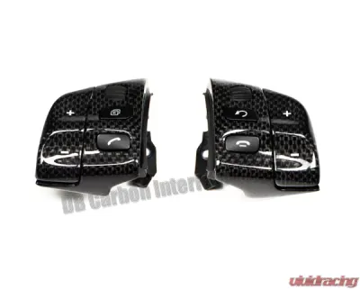 DB Carbon Cover Parts R + L on Multifunction Steering Wheel Tiptronic Porsche 987 Boxster | Boxster S 2004-2009 - 231-0002