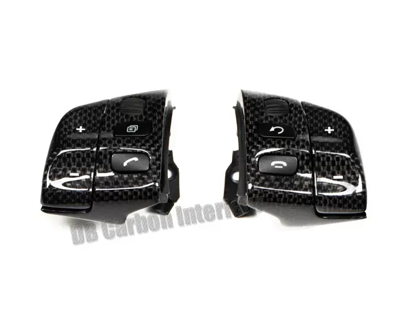 DB Carbon Cover Parts R + L on Multifunction Steering Wheel Tiptronic Porsche 997 Targa 2005-2008 - 231TA-0001