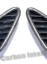 DB Carbon Air Vents on Dashboard R + L Porsche 997.2 Carrera 2009-2011                                     - 233CA2-0001 - Image 2