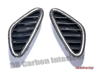 DB Carbon Air Vents on Dashboard R + L Porsche 997.2 Carrera 2009-2011 - 233CA2-0001