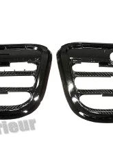 DB Carbon Air Outlet Grills R + L Rear Bumper Porsche 996 Turbo 2001-2005                                     - 243-0001 - Image 2