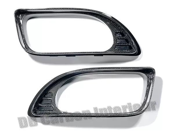 DB Carbon Exhaust Surrounds Rear Bumper R + L Porsche 997 Turbo 2007-2009 - 252-0001